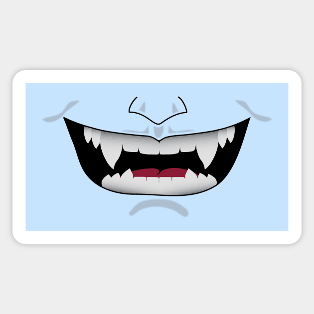 Vampire Smile Sticker by KimbasCreativeOutlet